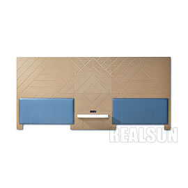 Guter Preis Luxusmöbel-Hotel-Art-Kopfenden, zum des Furniers-Blatt mit Ausgängen und Usb zusammenzubringen Online