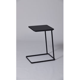 Guter Preis Schwarze Farben-fester hölzerner Metallrahmen-Couchtisch mit Schwarzpulver-überzogenem Edelstahl Online