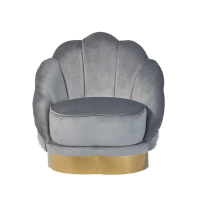 Guter Preis Amerikanische Samt-Gewebe-Kammmuschel Shell Shaped Living Room Sofa Online