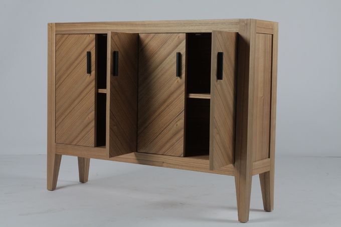 Moderne Art-Esszimmer-Möbel-Küchenschrank-festes Holz 3