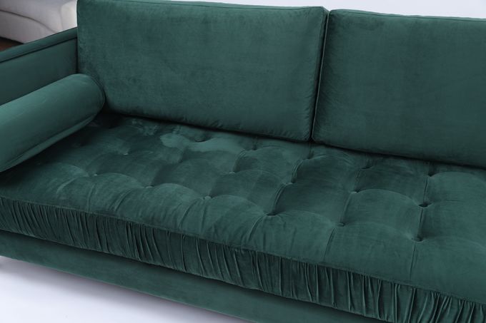 Modulare durchgeheftet knöpfen Sitzer Sectionals Samt-Büro-Sofa Living Rooms 3 0