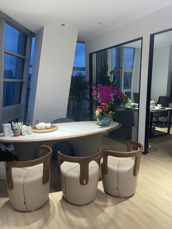 Schwarzer Nachttisch für Schlafzimmer Nightstand mit Fach 4