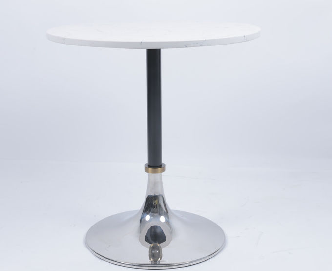 Kaffeetafel für das Wohnzimmer, Marmor, Metall 3