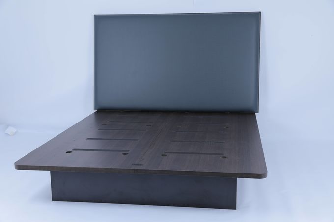 Modernes Bett mit Vinylkopfteil Hotel zu Hause Schlafzimmermöbel 1