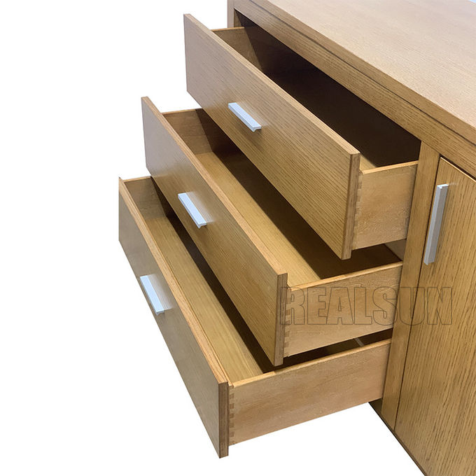 Hotel kundengebundenes Kabinett-Furnier-Blatt mit 42" breiter offener Schreibtisch 24" breiter Mini Fridge Storage 1