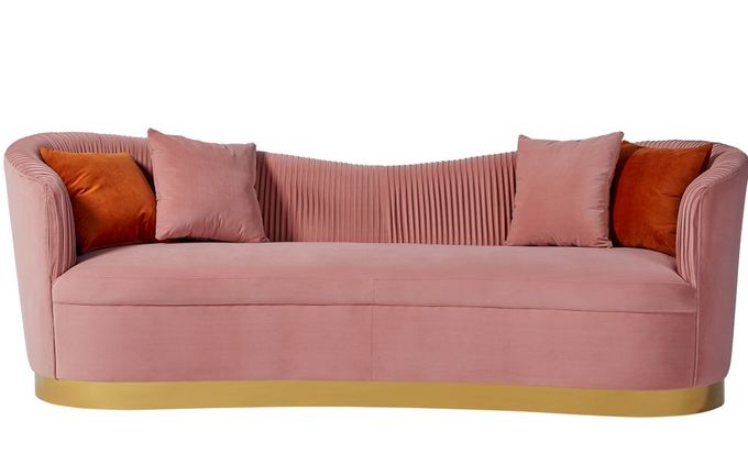 Samt-Gewebe-französischer Landhausstil legt Wohnzimmer-Gewebe-Sofas hin 1