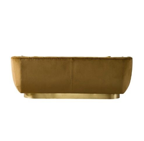 Basis-bequemes Wohnzimmer-Sofa W 210cm Gold 3