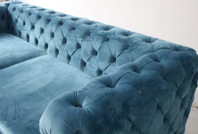 220*85*75cm europäisches modernes Chesterfield Sofa Set 4