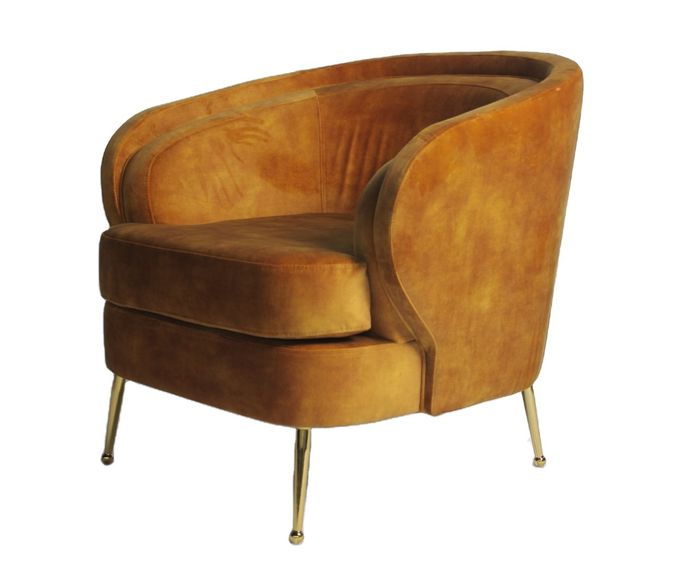 Moderne Wohnzimmer-Couches der Goldedelstahl-Bein-90cm 3