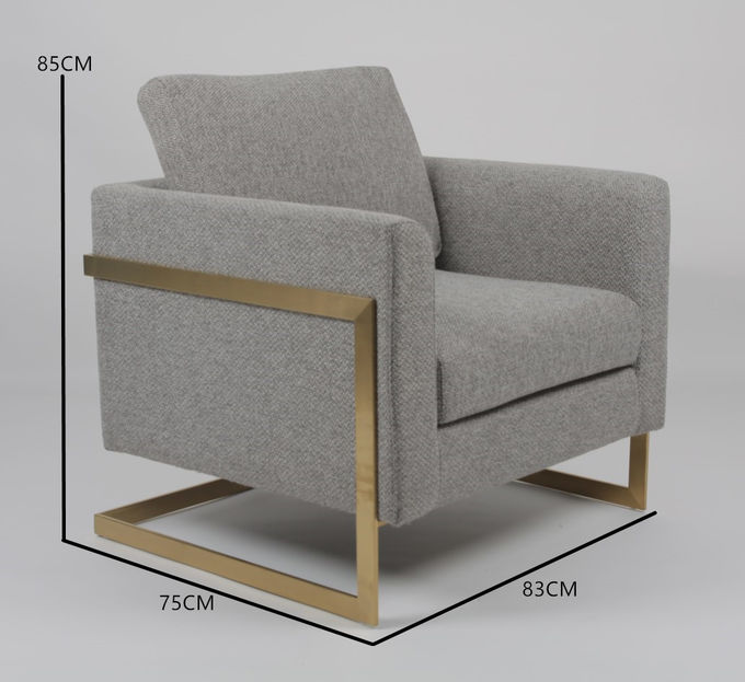 Im amerikanischen Stil Wohnzimmer-Sofa Gray Fabrics 83*75*85CM 5