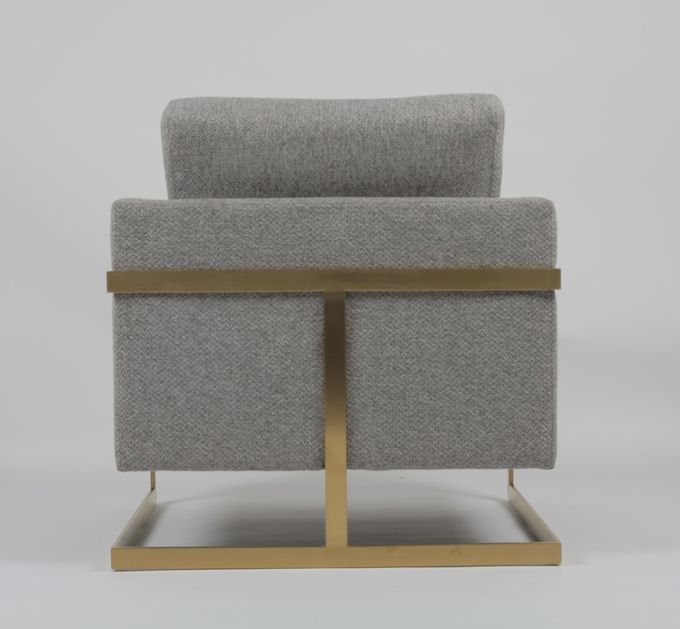 Im amerikanischen Stil Wohnzimmer-Sofa Gray Fabrics 83*75*85CM 4