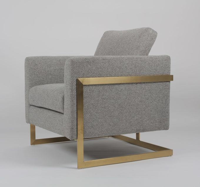 Im amerikanischen Stil Wohnzimmer-Sofa Gray Fabrics 83*75*85CM 6