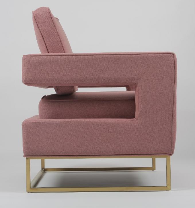 Gelegentlicher Stuhl des rosa modernen Wohnzimmer-0.47cbm 0