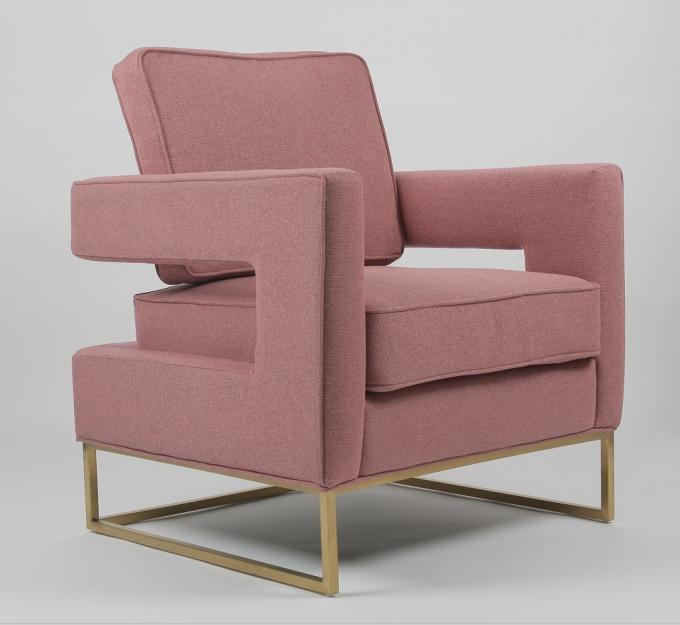 Gelegentlicher Stuhl des rosa modernen Wohnzimmer-0.47cbm 4
