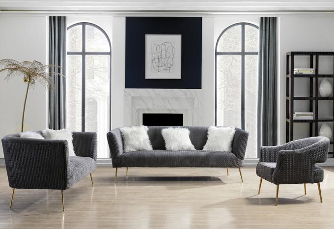 Modernes Gewebe-Wohnzimmer-Sofa der Möbel-2 der Sitzh74cm 1
