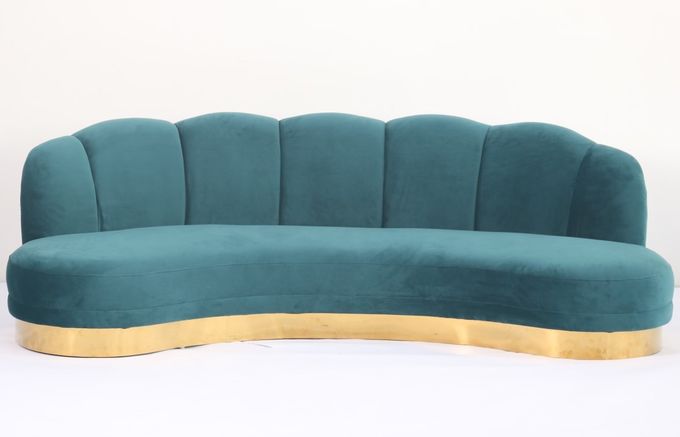 215x80x88cm europäischer moderner durchgehefteter Sofa For Living Room Furniture 2
