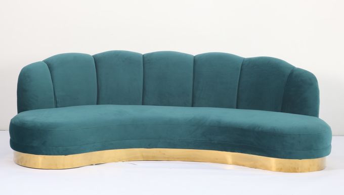 215x80x88cm europäischer moderner durchgehefteter Sofa For Living Room Furniture 3