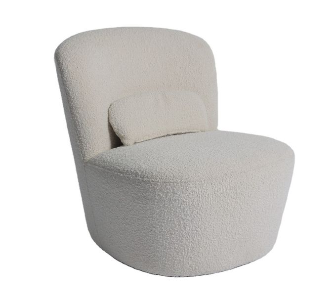 Einzelner beige Samt-Lehnsessel-modernes Gewebe Sofa Chair 75*82*70cm 1