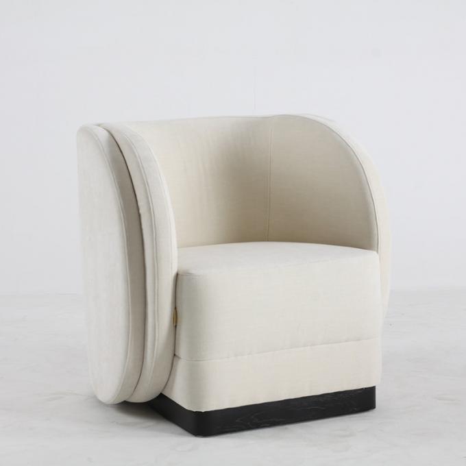 Feste hölzerne einzelner Freizeit-Stuhl-moderne Innenwohnzimmer-Luxusmöbel 5