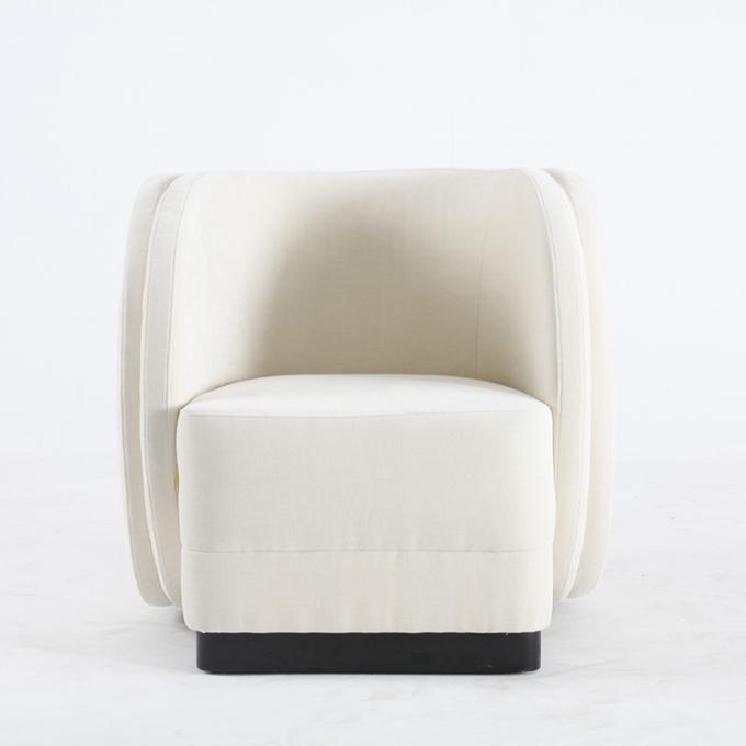 Feste hölzerne einzelner Freizeit-Stuhl-moderne Innenwohnzimmer-Luxusmöbel 4